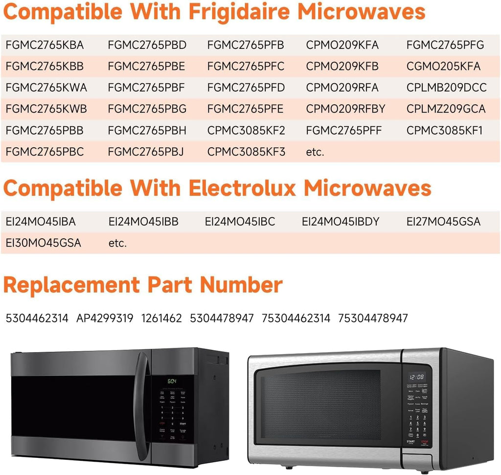 Waveguide Cover 2PCS Microwave Waveguide Mica Sheet Compatible with Frigidaire Electrolux Kenmore CGLMV168 Replace#: