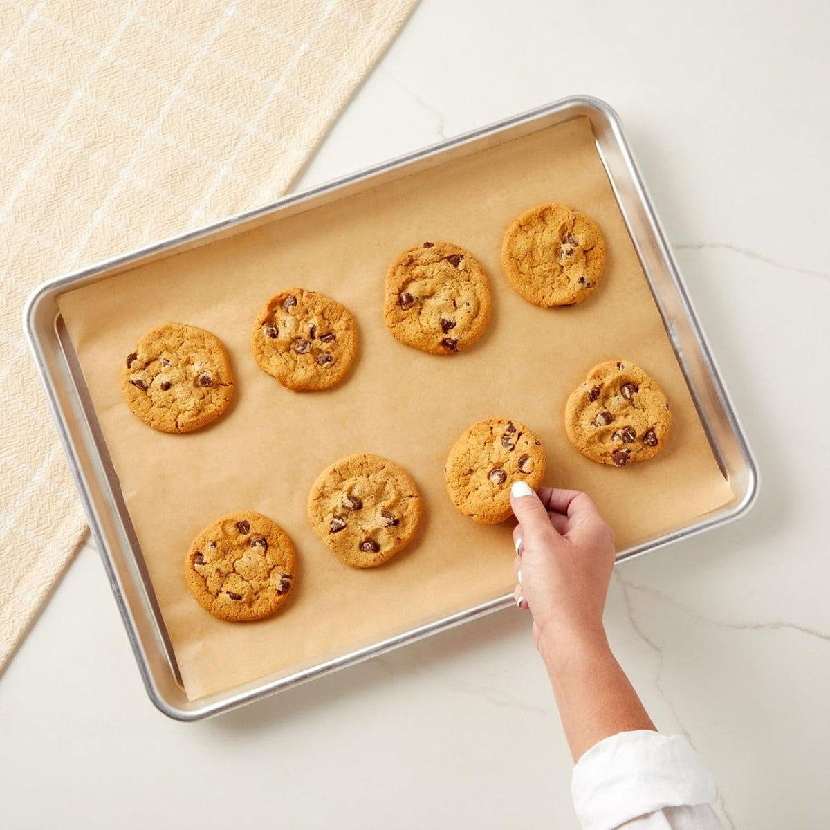 Parchment Paper Sheets - 200 Pack, 12 x 16 in, Unbleached Brown - Nonstick Half Sheet Pan Liners & Parchment Paper