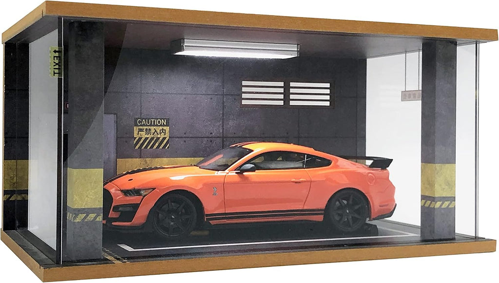Display Case with Light for 1/18 Diecast Cars | Display Case for 1/18 Diecast Cars,Acrylic Display Case for 1/12