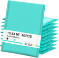 Bubble Mailers 10.5x16" 40 Pack Usable Size 10.5x15" Teal Padded