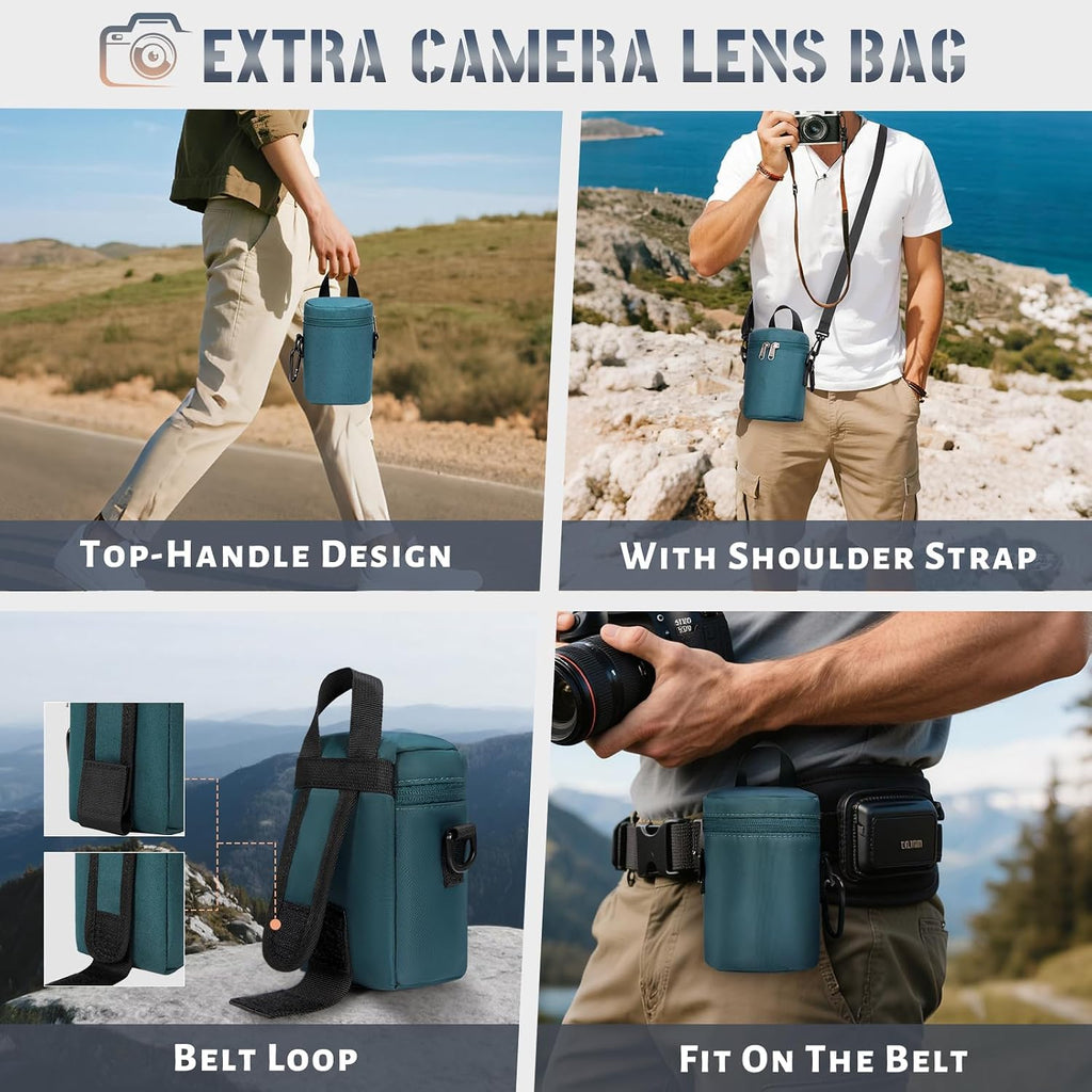 Camera Backpack Hard Shell for DSLR/SLR Waterproof Camera Bag with Laptop Compartment 15.6 Inch Professional Camera