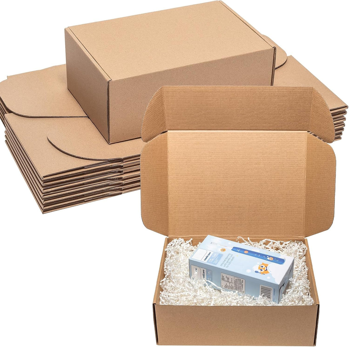 Shipping Boxes 12x9x4 Inches 20 Pack Corrugated Cardboard Brown Box