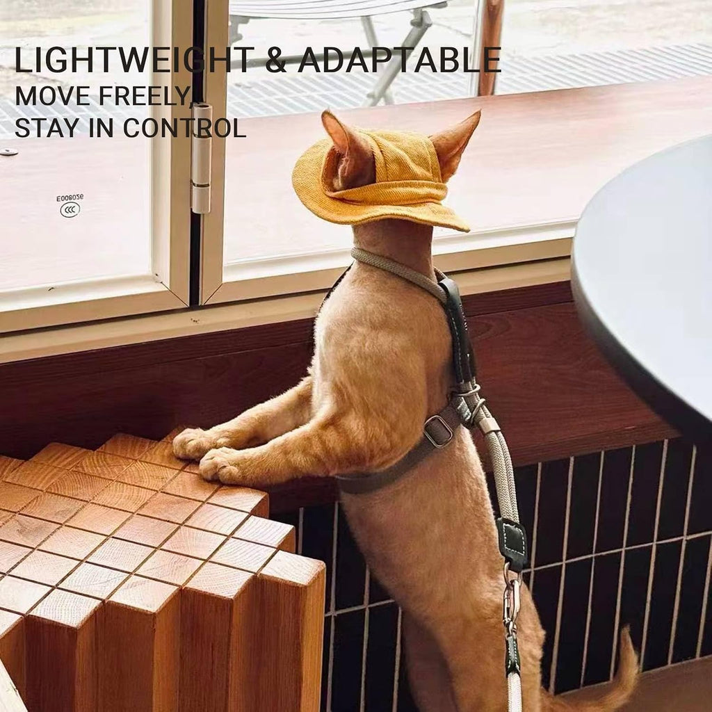 Adjustable Escape Proof Cat Harness and Leash Set