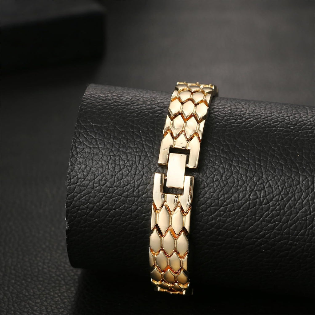 Women Snake Scale Bracelet Watch Removable Link Chain Oval Square | Rectangle Rhinestone Case, Serpentine Removable