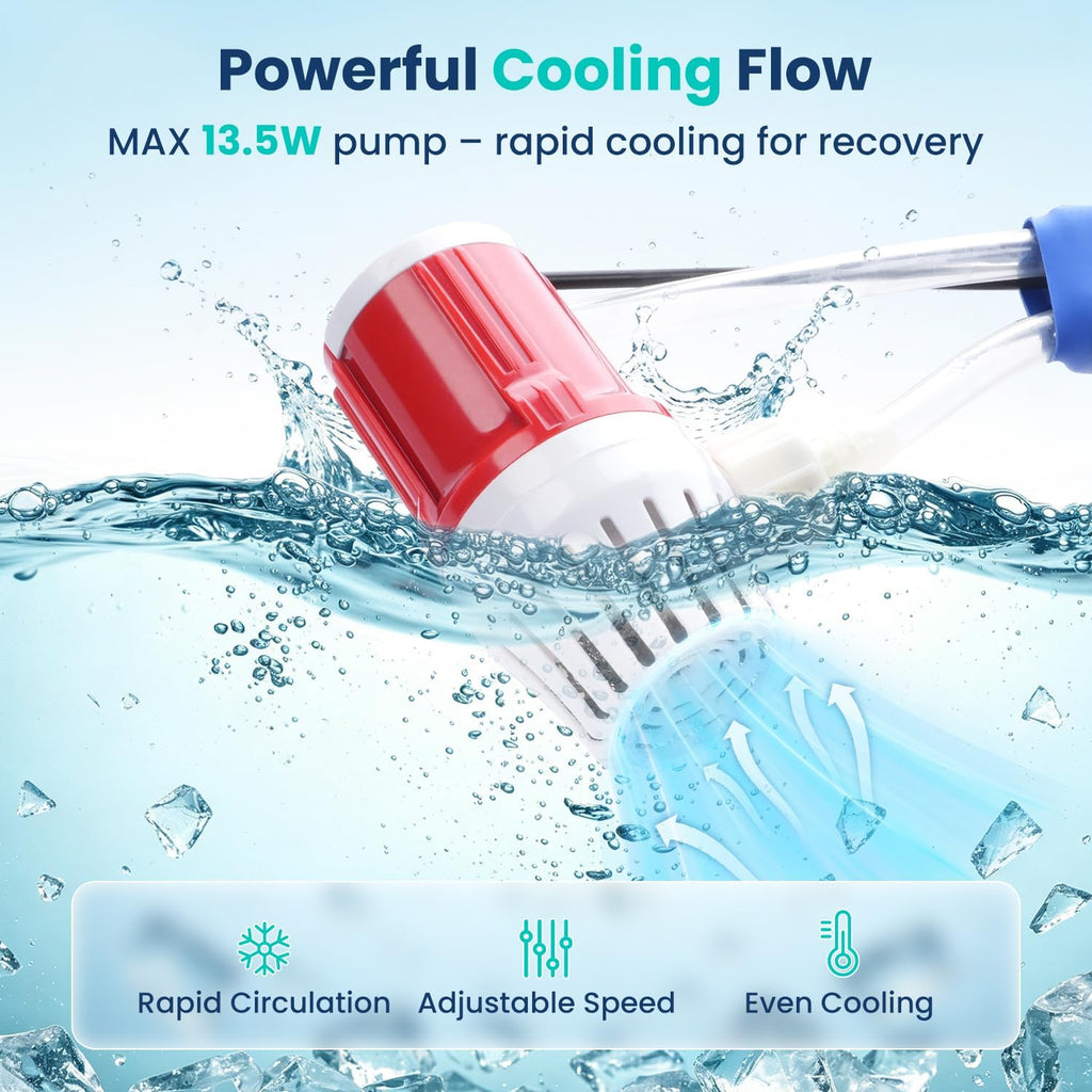 Cold Therapy Ice Machine 2.0 w/Programmable Timer & Quiet Pump