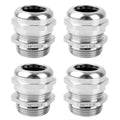4 Pcs 3/4" NPT Nickel-Plated Copper Cable Gland