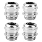 4 Pcs 3/4" NPT Nickel-Plated Copper Cable Gland