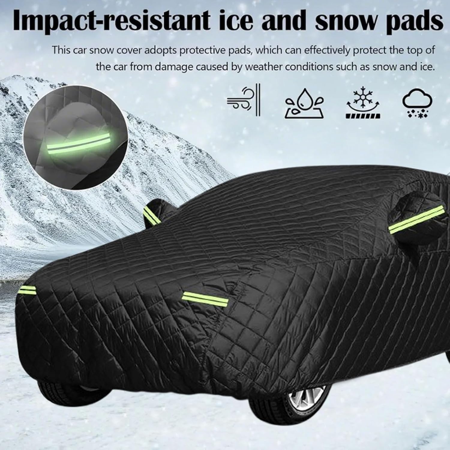 Hail Protector Car Cover Compatible with Mercedes AMG GLC 43 2016-2024 Anti-Hail Cover,Full Outdoor Hail Protection