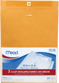 Westvaco 76014 10" X 13" Heavyweight Kraft Clasp Envelopes 3 Count