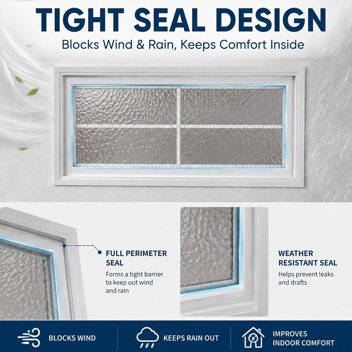 Aluminum Basement Hopper Window with Tempered Glass, Shed Windows