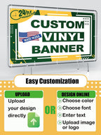 Custom Banner 3ft x 5ft Vinyl Banner Custom Backdrop - Full Color 13 Oz Sign - Personalized Banners with