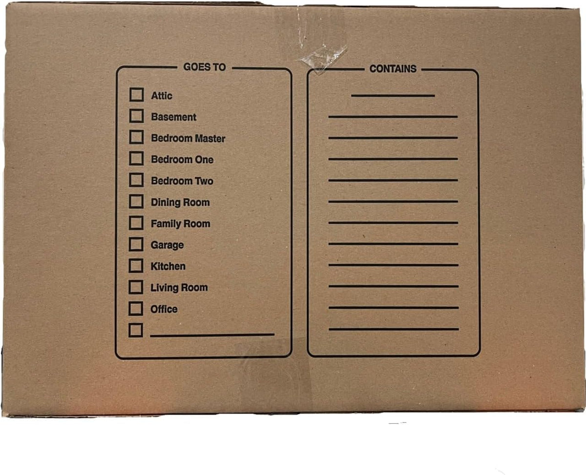 10 - Pack Small Cardboard Moving Boxes 16x10x10 32 ECT With Handles