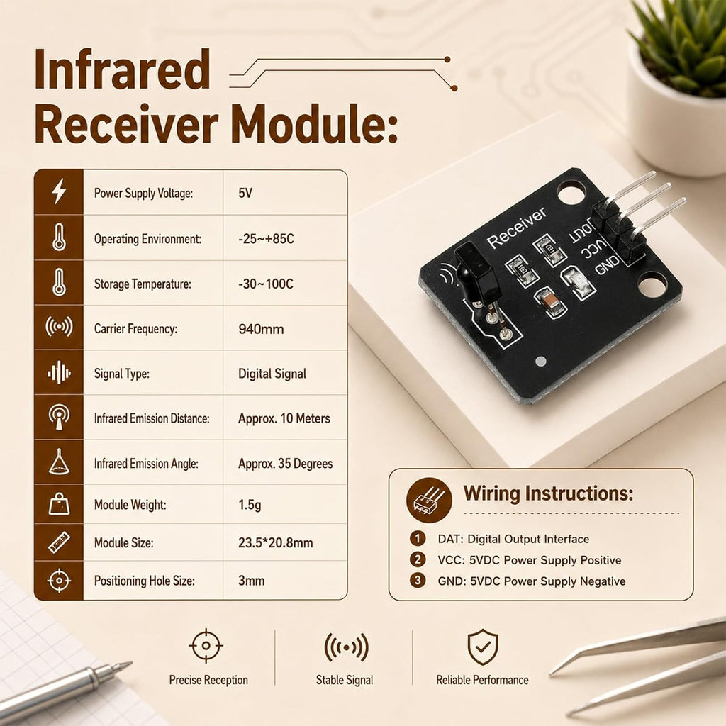 4PCS Digital 38khz Ir Receiver Sensor Module + 4PCS Ir Transmitter Sensor Module Kit for Electronic Building Block