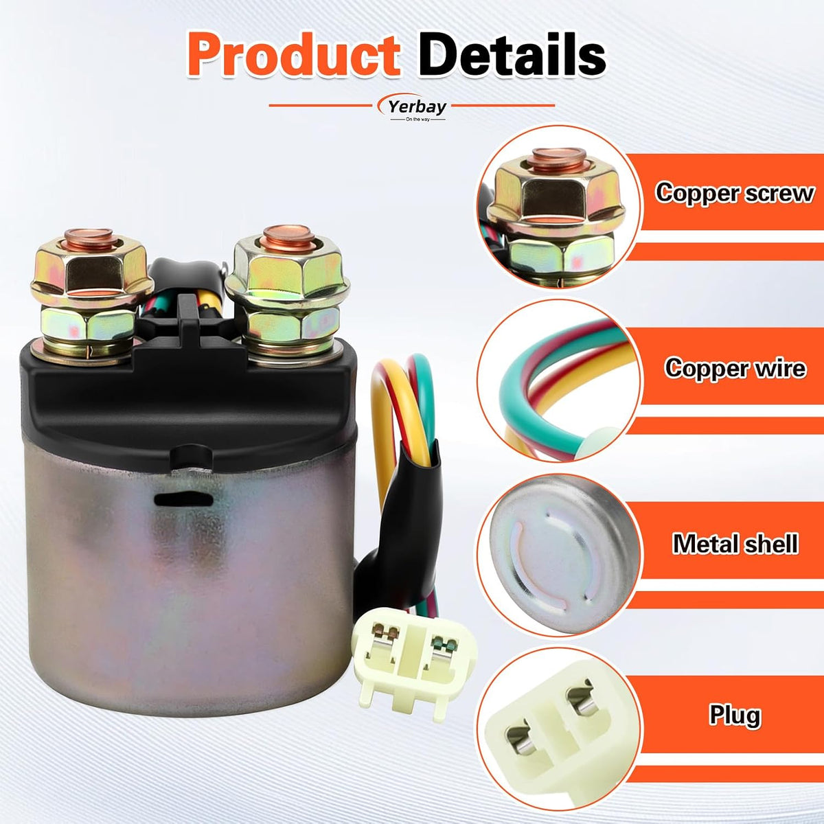 2pcs Starter Solenoid Relay for Honda TRX500 Foreman500 2005-2009 2011-2013