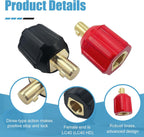 05335 Welding Leads Adapter Set, Dinse-Type Machine Plug Connector, 4 Pack
