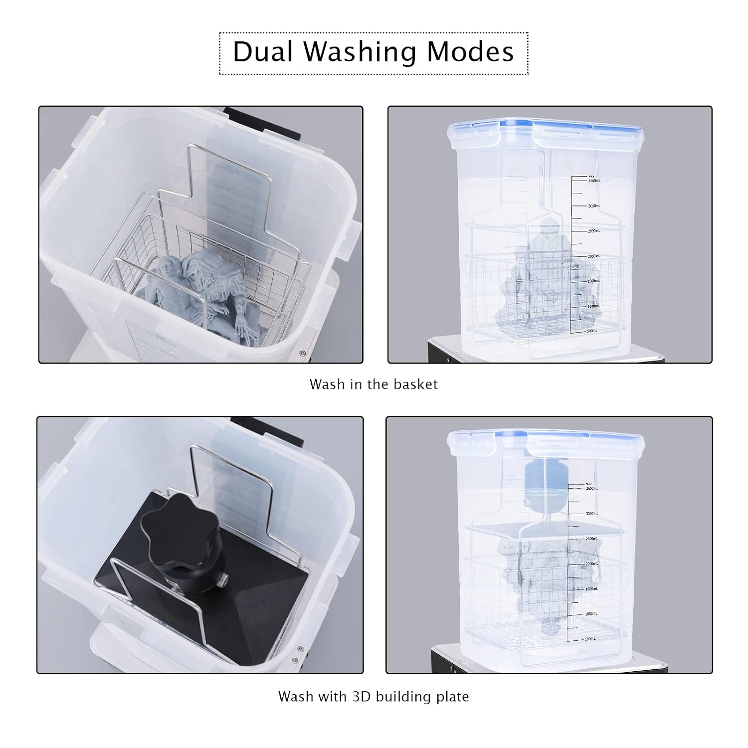 Mercury Plus 2.0 Wash and Cure Station Washing and Curing Machine Resin Curing Station for LCD/DLP/SLA 3D Printed