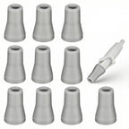 Dental Oral Saliva Ejector Replacement Rubber Valve Snap Tip Adapter for Dentist Surgical Suction Tips 10pcs (Grey)