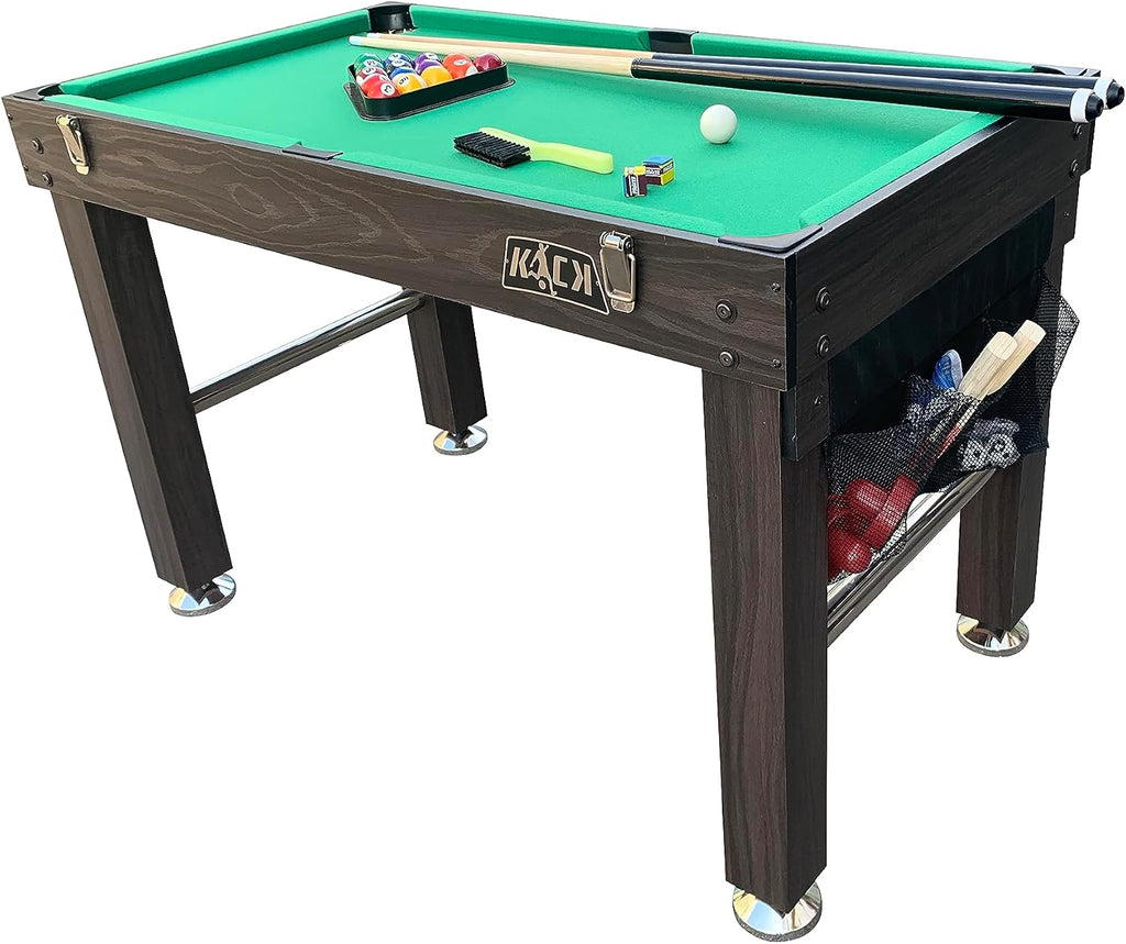 Quad 48" 4-in-1 Multi Game Table | Foosball, Billiards/Pool, Glide Hockey & Ping Pong