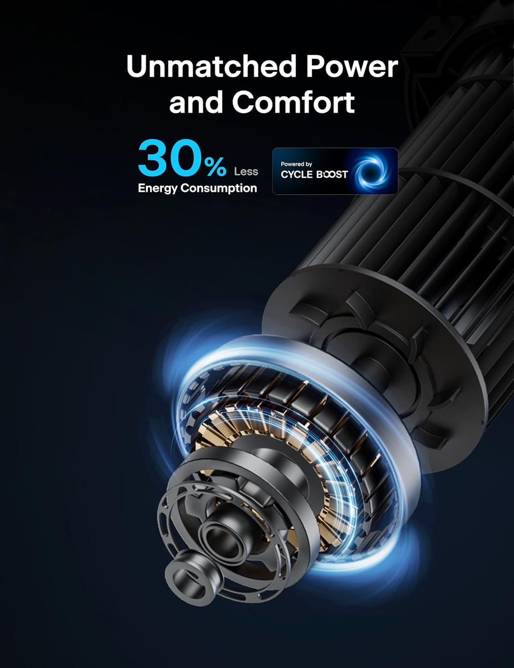 40 inch Bladeless Tower Fan for Bedroom, Standing Fan with Remote Control, 26ft/s, 90° Oscillation, 3 Speed Settings