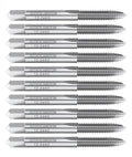 Accusize Spiral Point Tap 12-24NC H3 HSS 2-Flute, 10 Pc Set