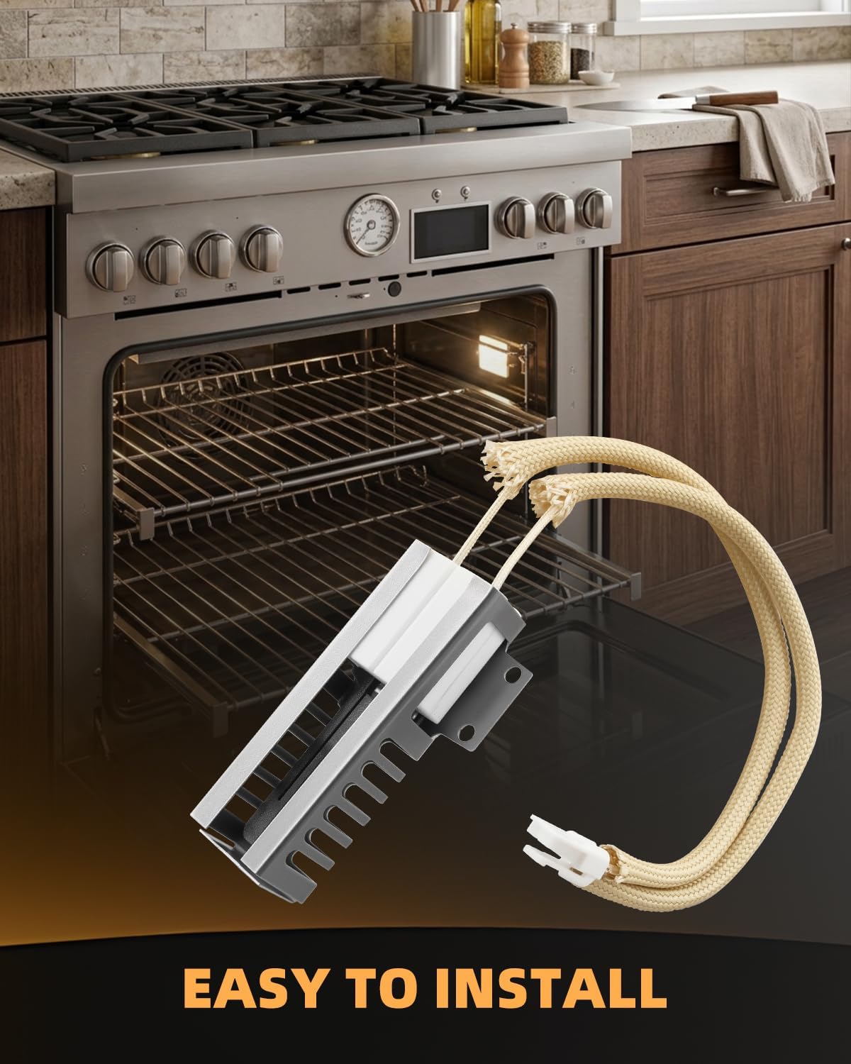 Upgraded 00755058 Gas Range Oven Ignitor Fit for Bosch Thermador