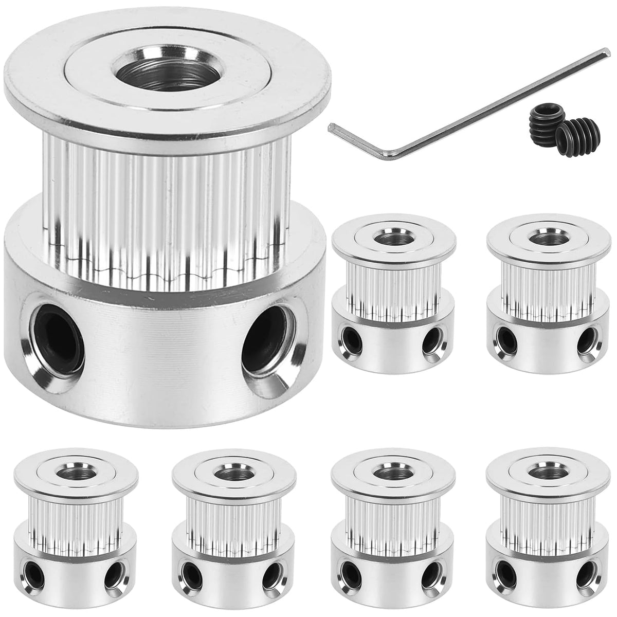 6 Pack GT2 Timing Belt Pulley 20 Teeth,5mm bore,synchronous Pulley