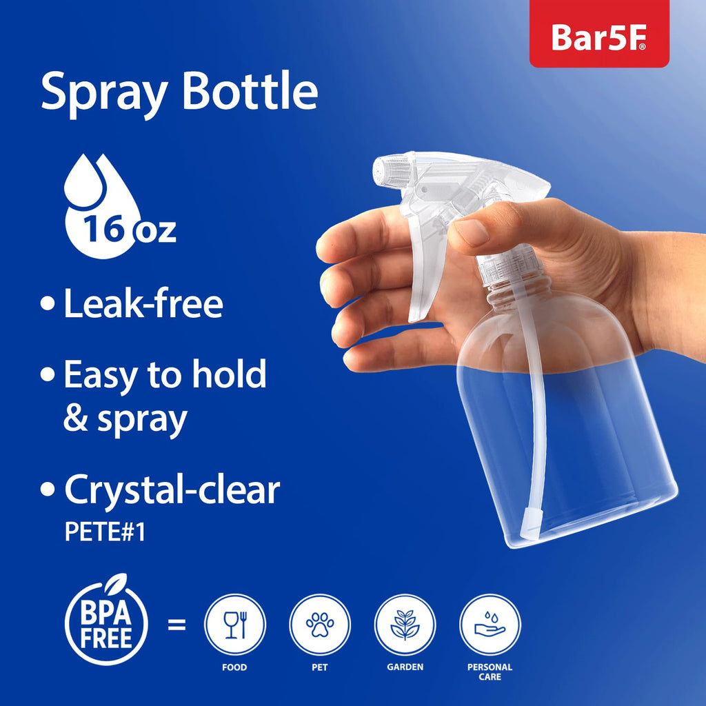 Plastic Spray Bottle, 16 oz