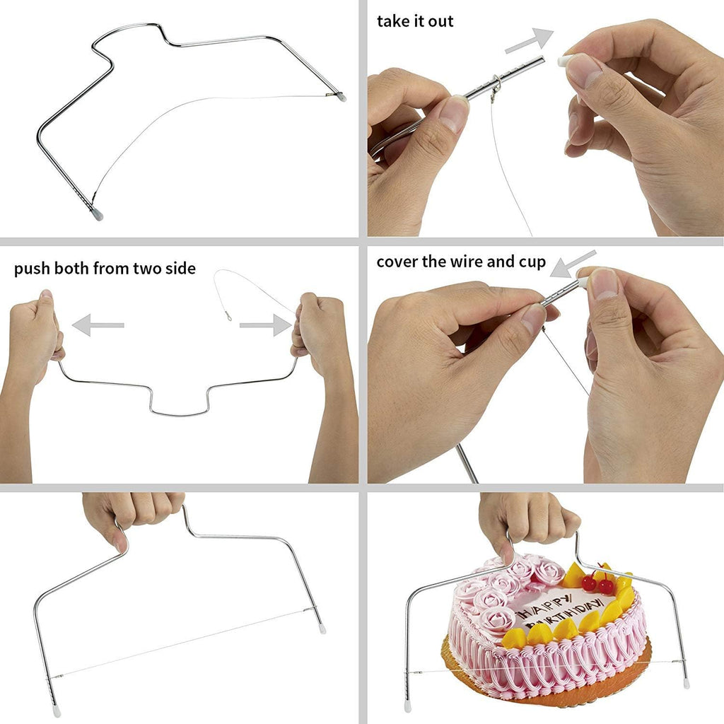 Cake Decorating Turntable,Cake Decorating Supplies with Decorating Comb/Icing Smoother(3pcs),2 Icing Spatula with