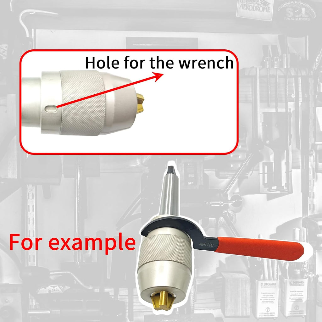MT3 Keyless Drill Chuck, 1/8"-5/8" (3-16mm), Titanium Coated Jaws