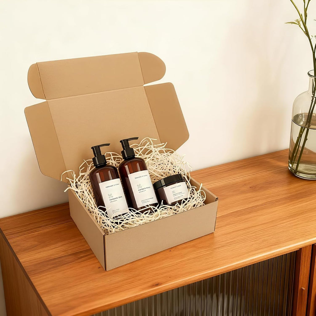 12x9x4 inch Cardboard Shipping Boxes, Set of 15 Gift Boxes, Brown