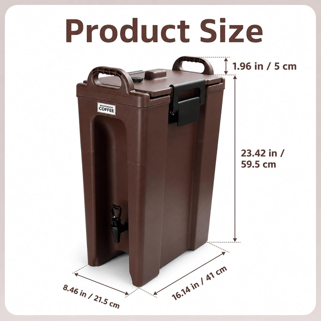 5 Gallon Insulated Beverage Dispenser with Spigot