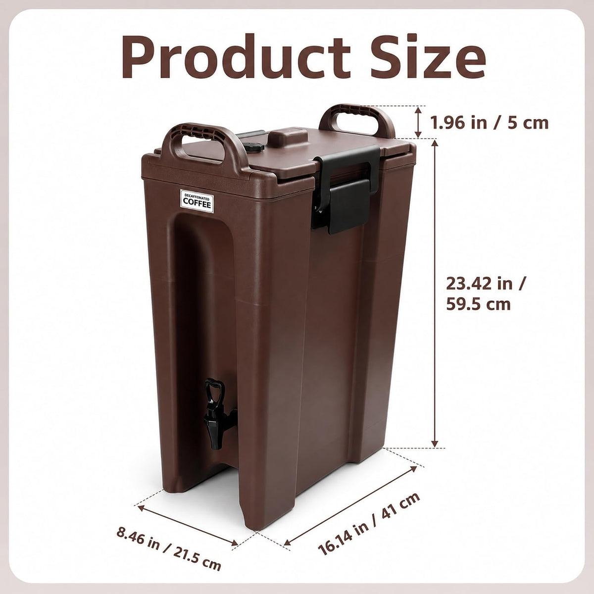 5 Gallon Insulated Beverage Dispenser with Spigot