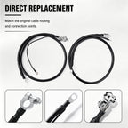 MTOSYSARI Negative & Positive Battery Starter Cable Kit F2TZ14301D