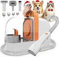 PG10 Dog Grooming Vacuum with Electric Clipper & Shedding Brush, 12,000Pa Suction Pet Grooming Vacuum for Dogs, Low