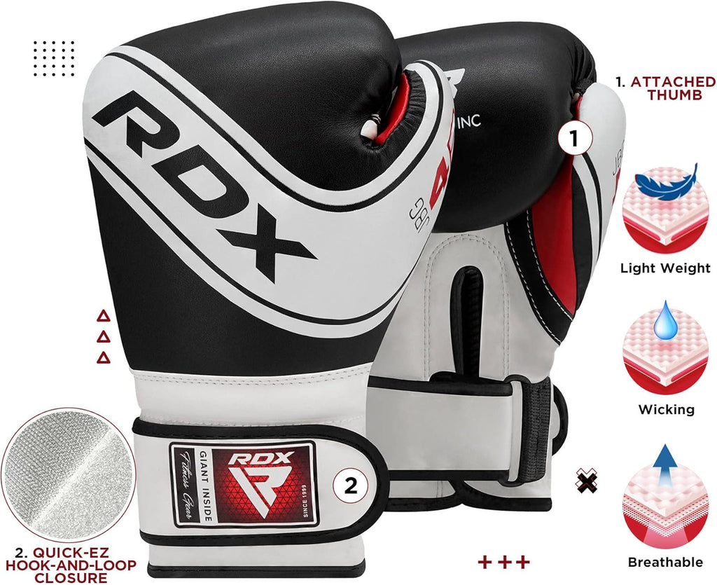 Kids Boxing Gloves, 6oz 4oz Junior Training Mitts, Maya Hide Leather Ventilated Palm, Muay Thai Sparring MMA