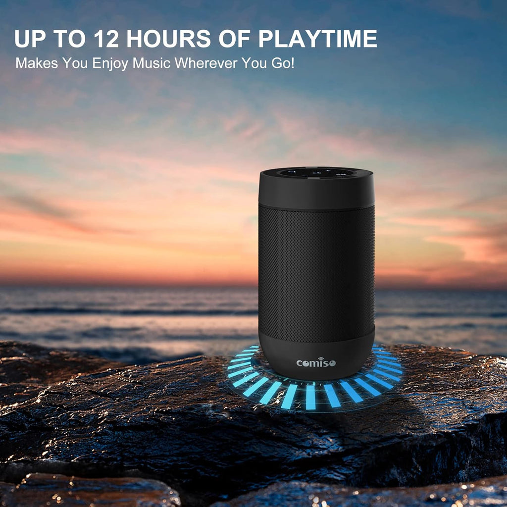 Bluetooth Speaker, Portable Bluetooth Speakers with Wireless Stereo Pairing, Built in Mic, 360° HD Sound,IP65
