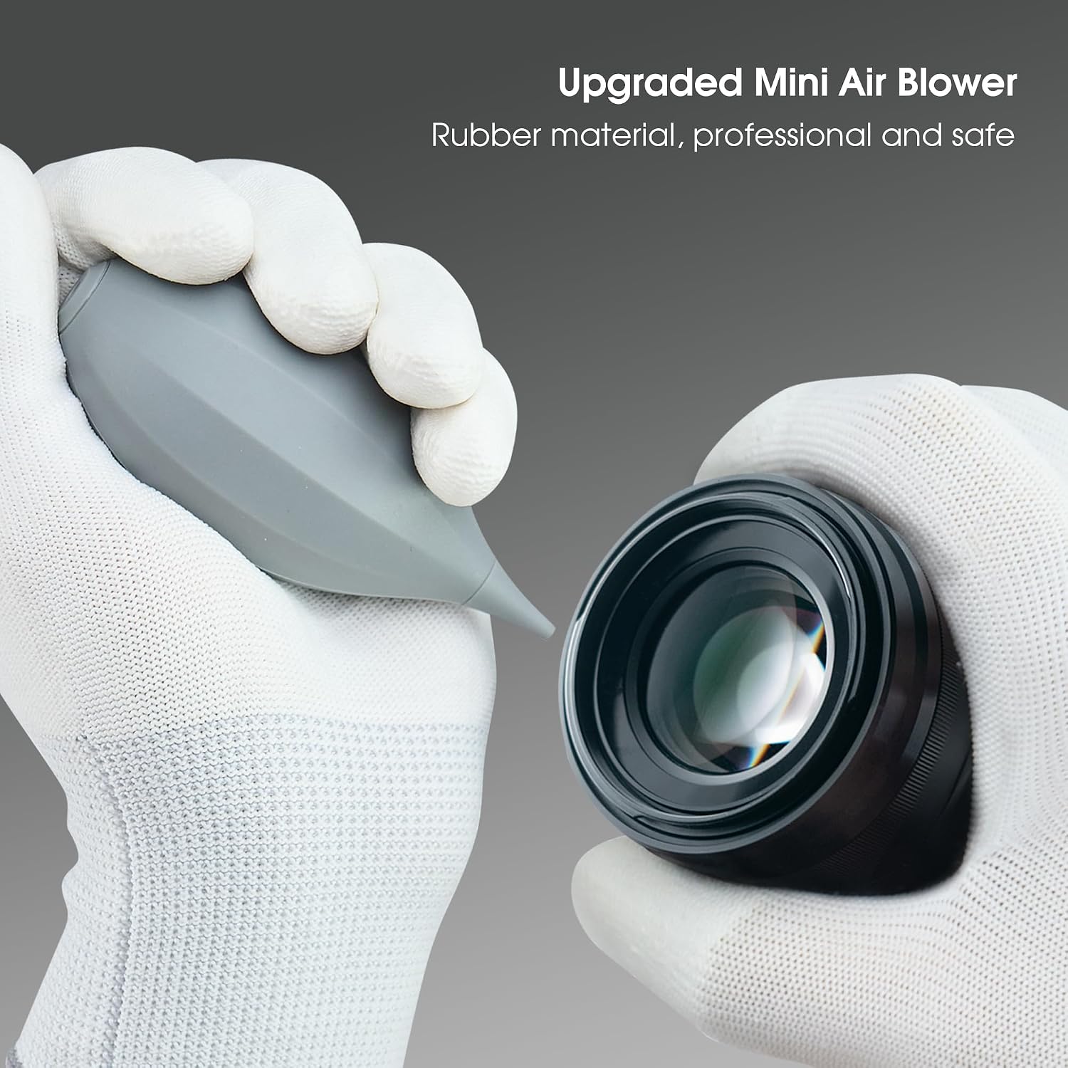 4-in-1 Camera Cleaning Kit for Canon, Nikon, Sony DSLR Cameras | Air Blower, Dual-Head Lens Brush Pen, Microfiber