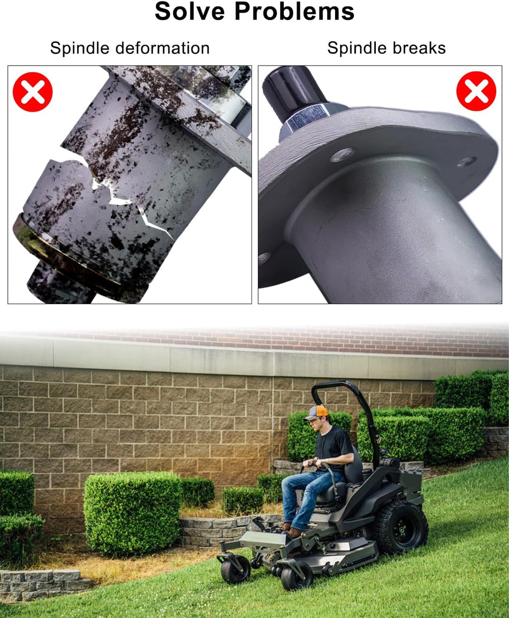 Replace 437-0005-00 Lawn Mower Deck Spindle Assembly