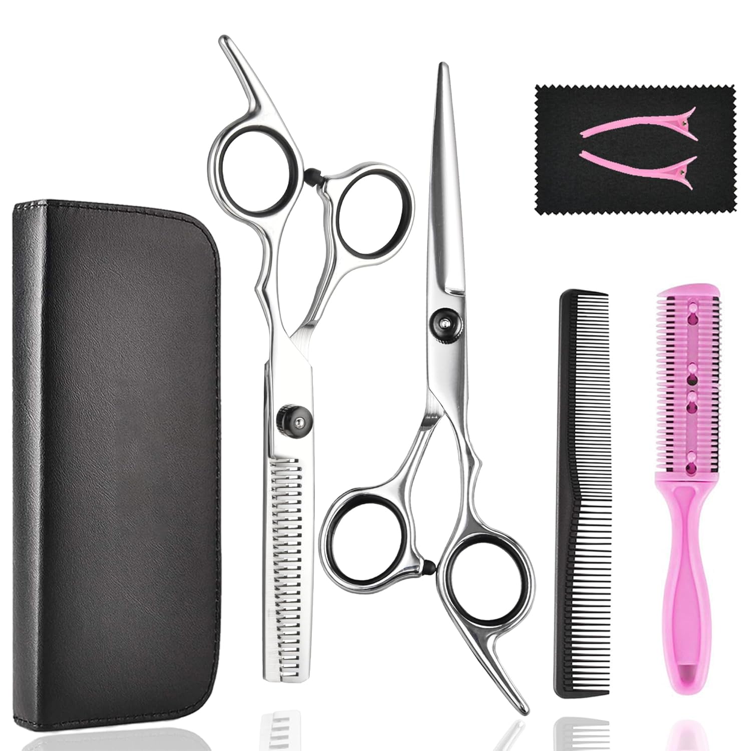 Hair Cutting Scissors Thinning Shears- Fcysy Professional Barber Sharp Hair Scissors Hairdressing Shears Kit with