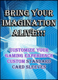 Custom Standard Card Sleeves for Trading Card Games, Personalized Full-Color Print Design, Compatible with Magic The