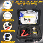 FACFUEL Electric Oil Extractor Pump, Dipstick Engine Oil Change Pump 12V