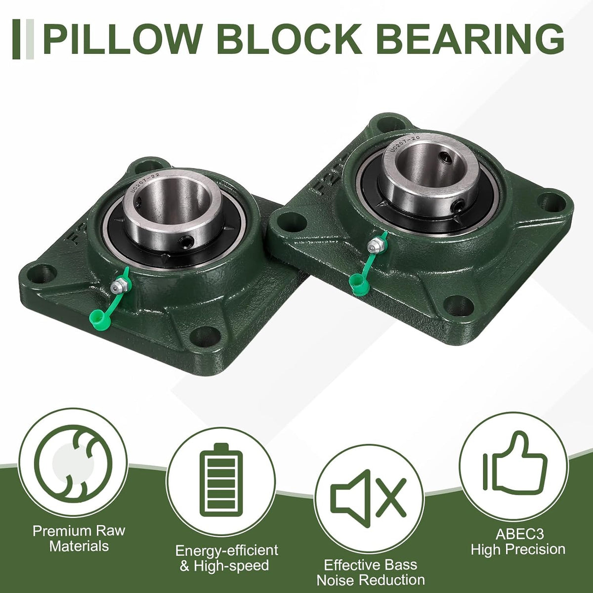 uxcell UCF209-26 Pillow Block Bearings,1-5/8 inch Bore(ABEC3)