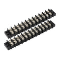MGI SpeedWare 12 Circuit Double Screw Terminal Junction Block 300V/20A, Row Barrier Strip (2-Pack)