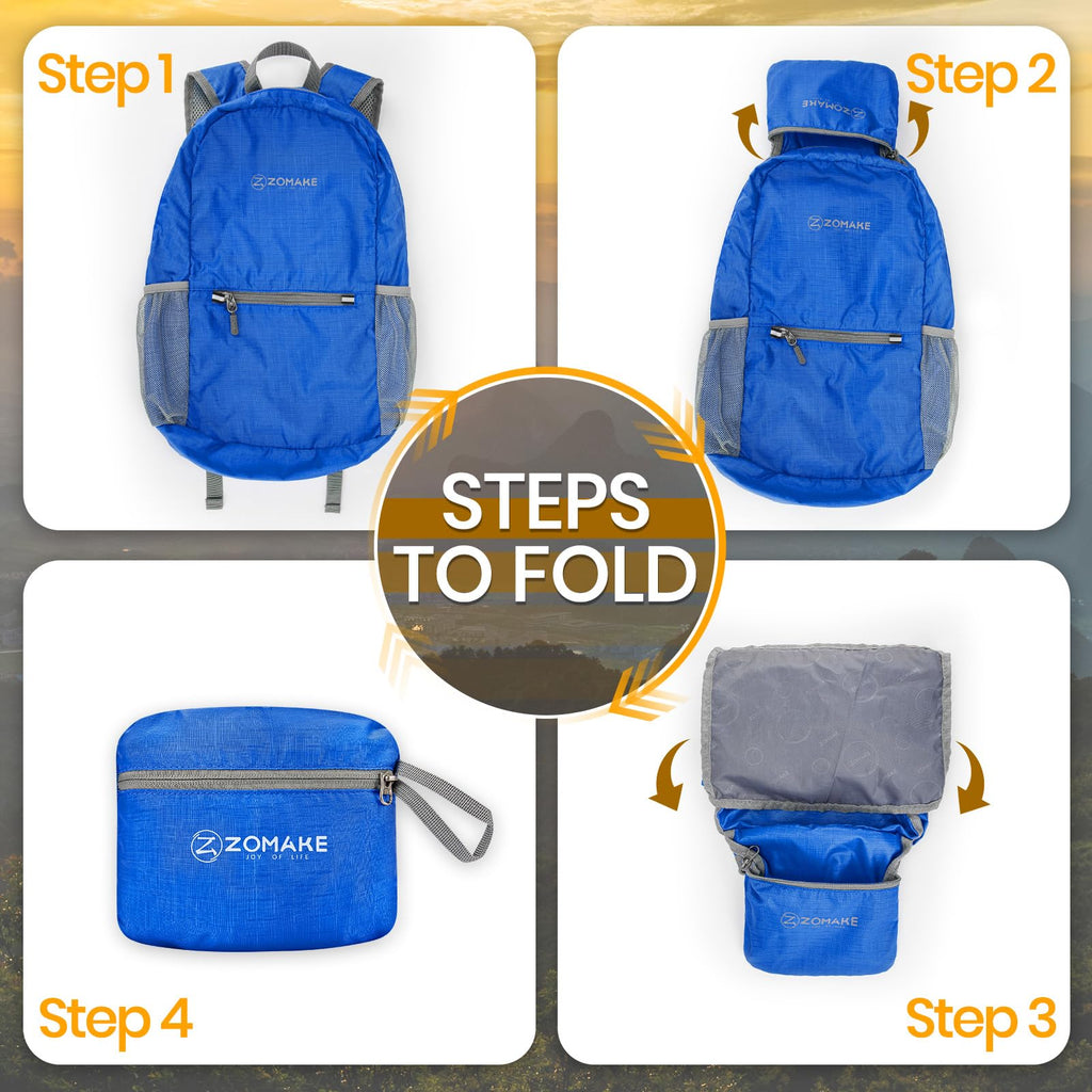 Lightweight Packable Backpack, Foldable Small Travel Day Pack 20L