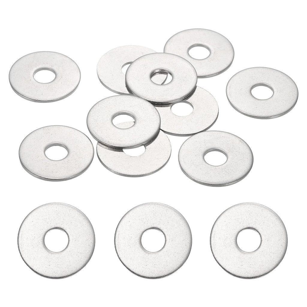 M6 Stainless Steel Flat Washers Round Assortment 10 Pcs