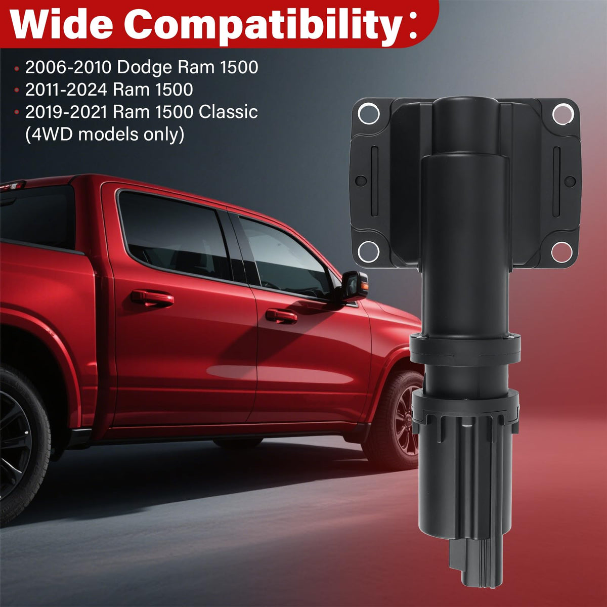 LINKCRO 600-399 4WD Front Differential Lock Actuator Fit for Dodge Ram