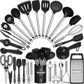 Thickened Kitchen Utensils Set- Silicone Cooking Utensils Set for Nonstick Cookware-Silicone Spatulas Set, Heavy Duty
