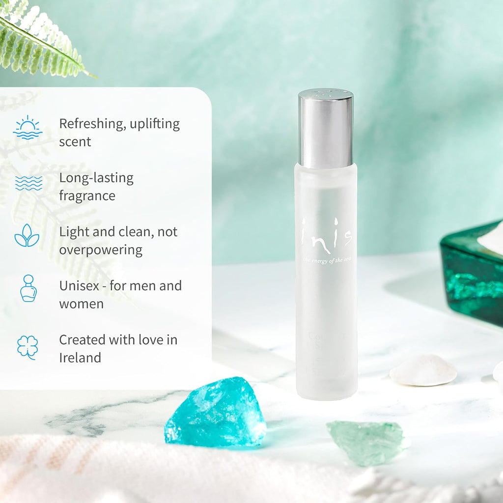 Cologne for Men and Women, 0.5 fl oz | Travel Size Unisex Perfume, Clean Fresh Aquatic Ocean Fragrance with Sparkling