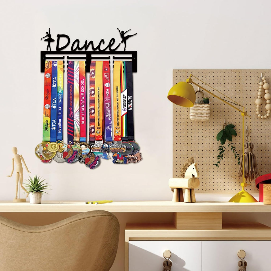 Medal Hanger Holder Display Wall Rack Frame Shelf-Medal Hanger Awards Ribbon Soccer,Gymnastics,Holder Display Rack