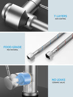 Kitchen Faucet with Pull Down Sprayer, Pot Filler Faucets